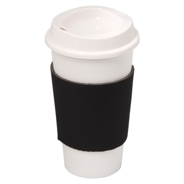 NYC Plastic Cup with Neoprene Sleeve