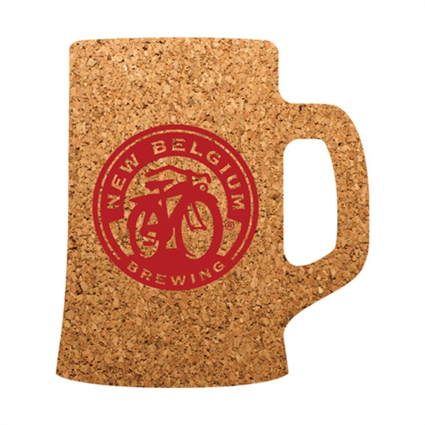 Beer Mug Shaped Cork Coaster